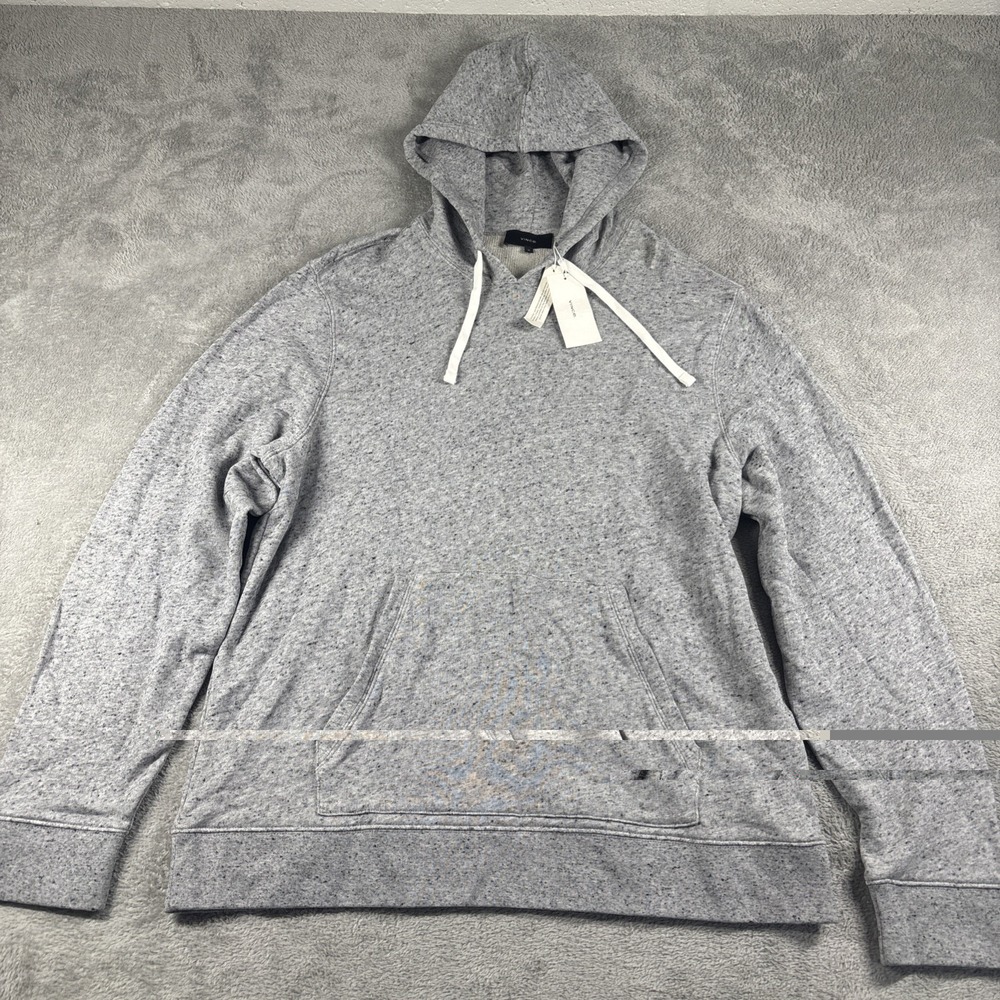 Vince‎ Men's Speckled Gray Hooded Sweatshirt Size XL New *READ*